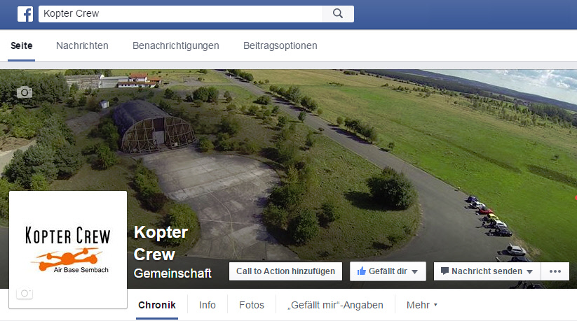 Kopter Crew auf facebook