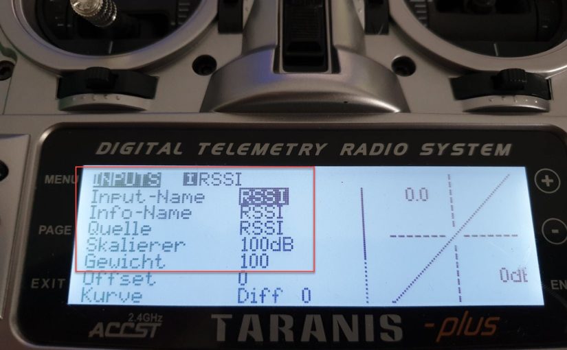 RSSI im OSD (Betaflight) anzeigen mit OpenTX